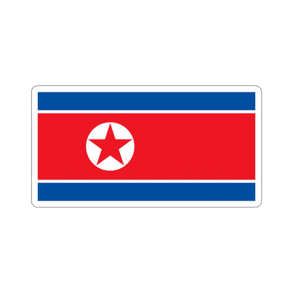 Flag of North Korea STICKER Vinyl Die-Cut Decal-4 Inch-The Sticker Space