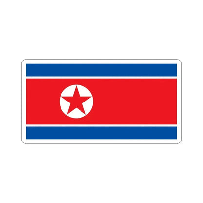 Flag of North Korea STICKER Vinyl Die-Cut Decal 4 Inch - The Sticker Space