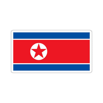 Flag of North Korea STICKER Vinyl Die-Cut Decal-5 Inch-The Sticker Space