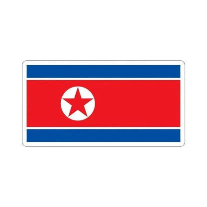 Flag of North Korea STICKER Vinyl Die-Cut Decal 5 Inch - The Sticker Space