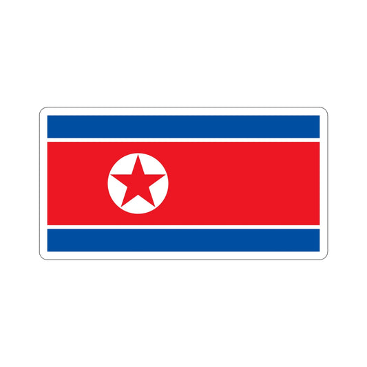 Flag of North Korea STICKER Vinyl Die-Cut Decal-6 Inch-The Sticker Space