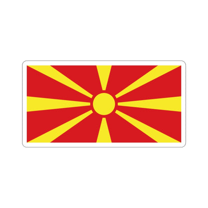 Flag of North Macedonia STICKER Vinyl Die-Cut Decal-2 Inch-The Sticker Space