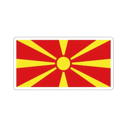 Flag of North Macedonia STICKER Vinyl Die-Cut Decal 2 Inch - The Sticker Space