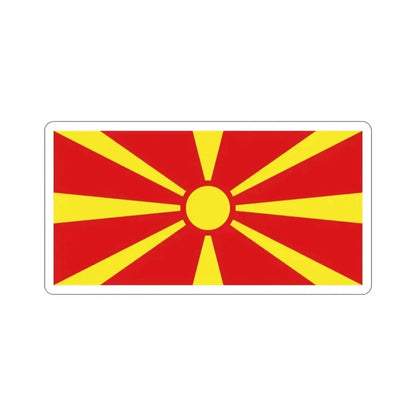 Flag of North Macedonia STICKER Vinyl Die-Cut Decal 2 Inch - The Sticker Space
