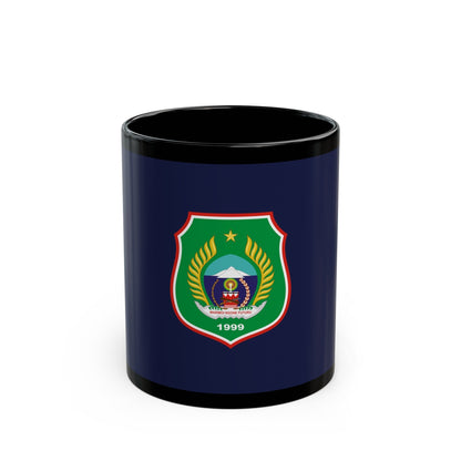 Flag of North Maluku Indonesia - Black Coffee Mug-11oz-The Sticker Space