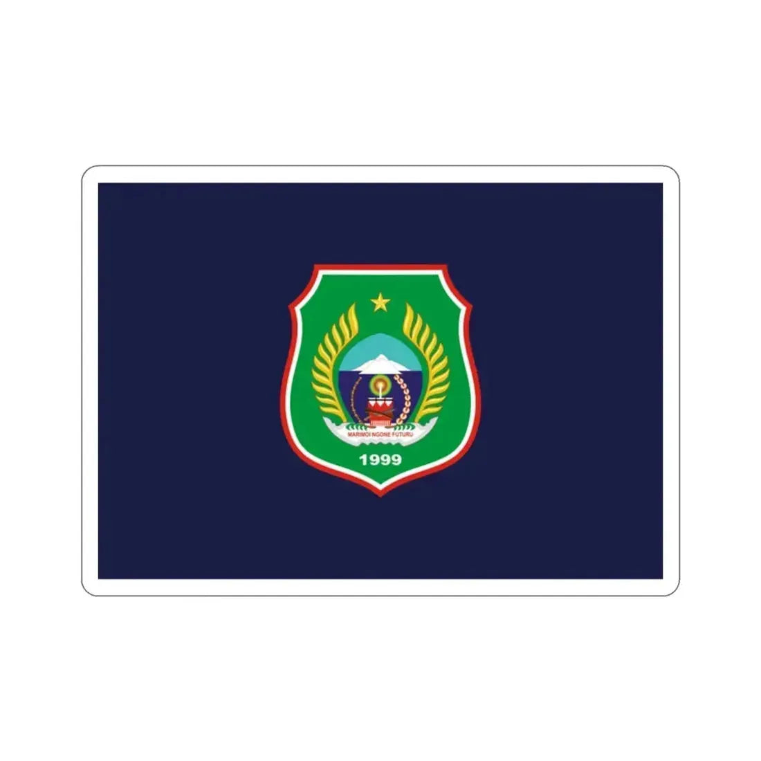 Flag of North Maluku Indonesia STICKER Vinyl Die-Cut Decal 2 Inch - The Sticker Space