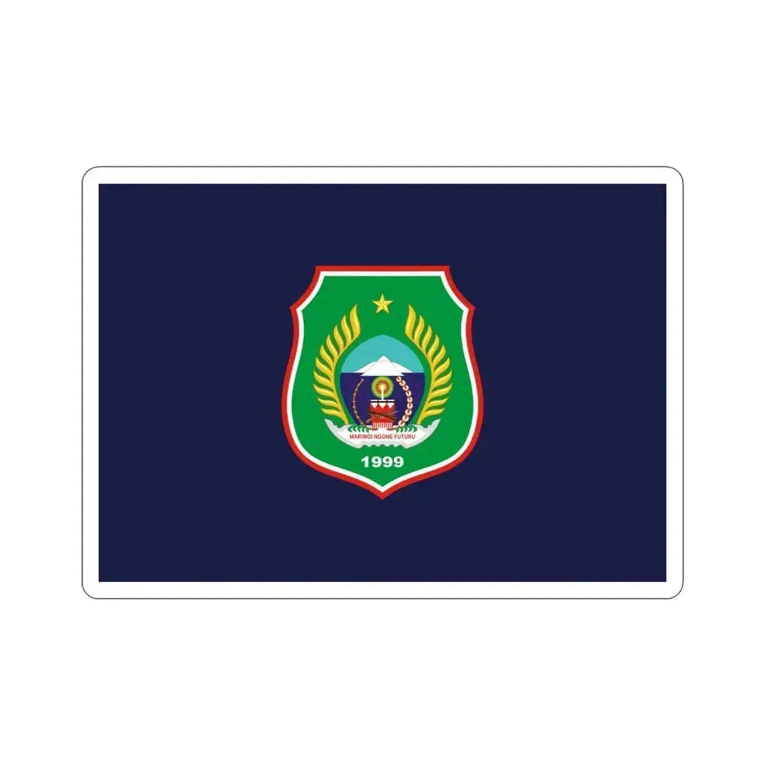 Flag of North Maluku Indonesia STICKER Vinyl Die-Cut Decal 3 Inch - The Sticker Space