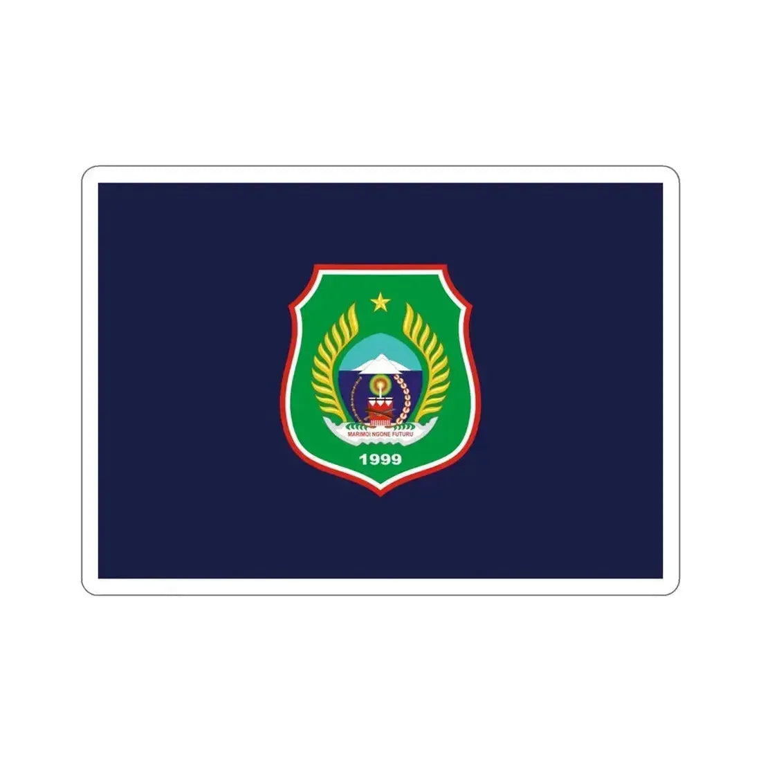 Flag of North Maluku Indonesia STICKER Vinyl Die-Cut Decal 4 Inch - The Sticker Space