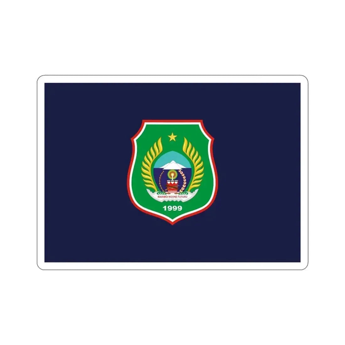 Flag of North Maluku Indonesia STICKER Vinyl Die-Cut Decal 5 Inch - The Sticker Space