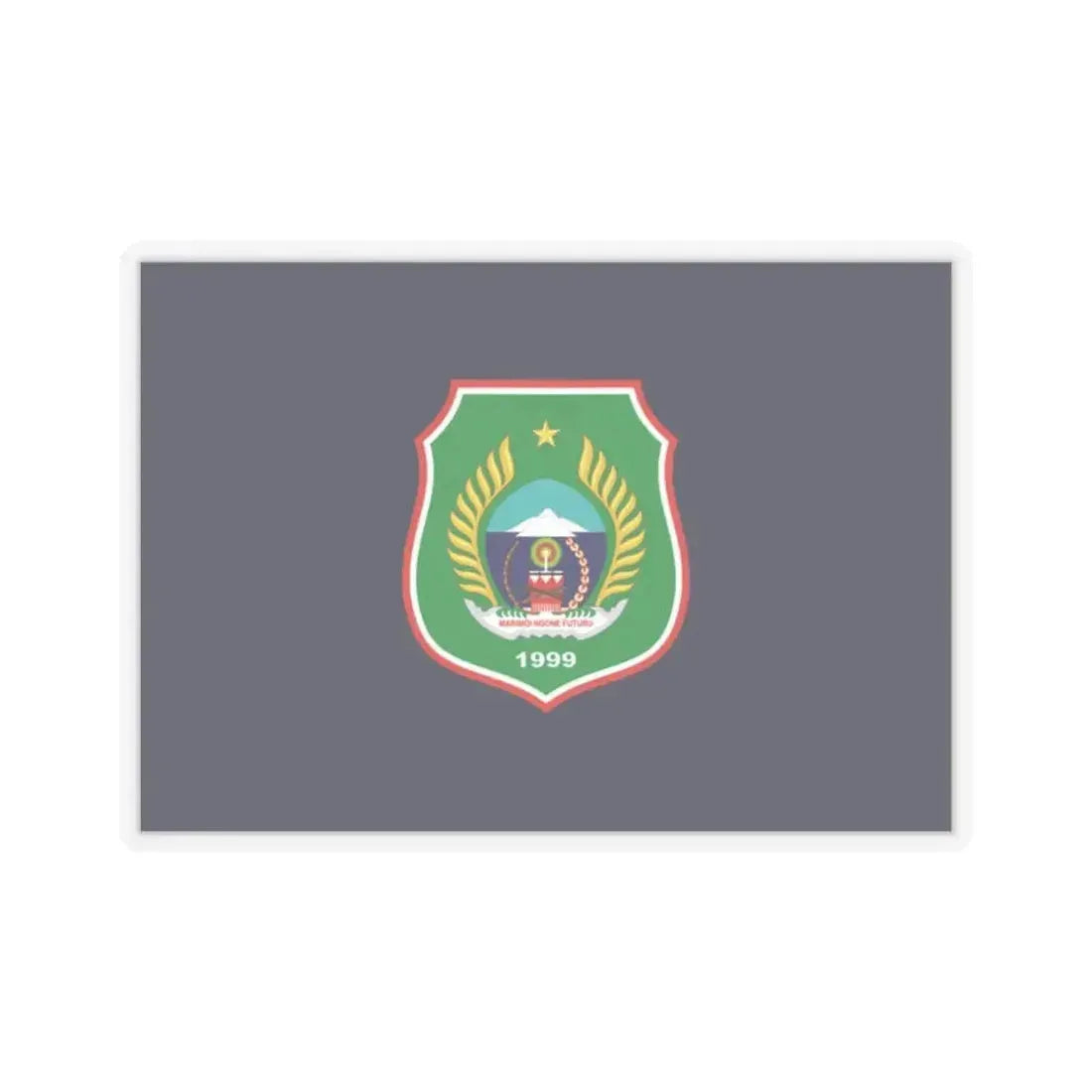 Flag of North Maluku Indonesia - STICKER Vinyl Kiss-Cut Decal 2 Inch Transparent - The Sticker Space