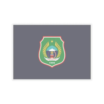 Flag of North Maluku Indonesia - STICKER Vinyl Kiss-Cut Decal 2 Inch Transparent - The Sticker Space