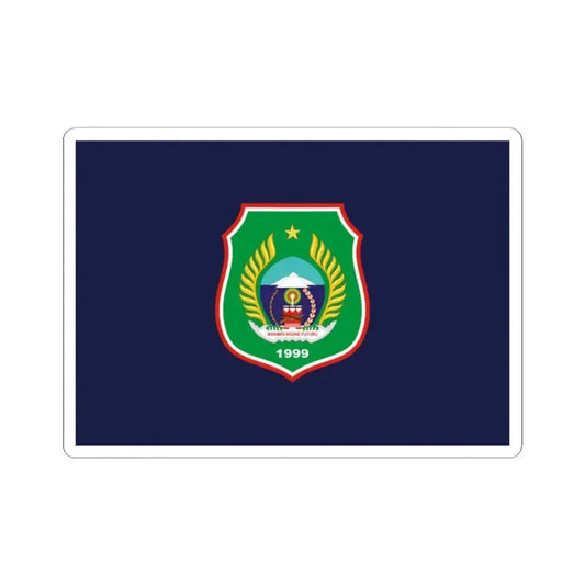 Flag of North Maluku Indonesia - STICKER Vinyl Kiss-Cut Decal 2 Inch White - The Sticker Space