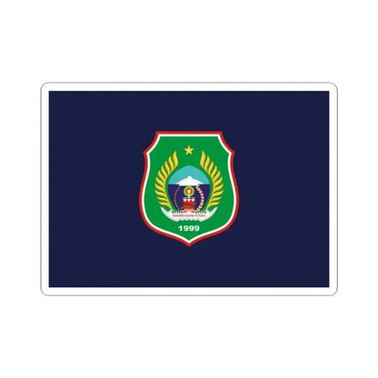Flag of North Maluku Indonesia - STICKER Vinyl Kiss-Cut Decal 3 Inch White - The Sticker Space