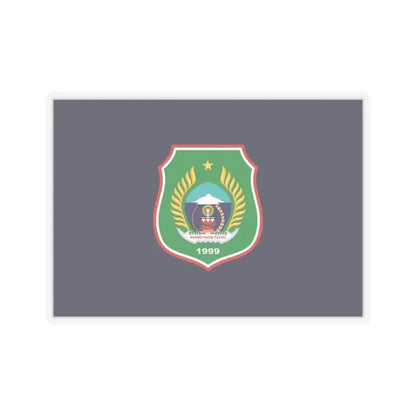 Flag of North Maluku Indonesia - STICKER Vinyl Kiss-Cut Decal 4 Inch Transparent - The Sticker Space