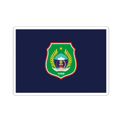 Flag of North Maluku Indonesia - STICKER Vinyl Kiss-Cut Decal 4 Inch White - The Sticker Space