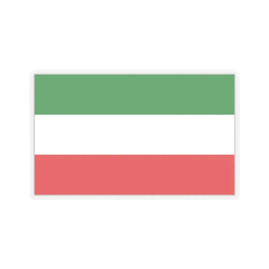 Flag of North Rhine Westphalia Germany - STICKER Vinyl Kiss-Cut Decal 2 Inch Transparent - The Sticker Space