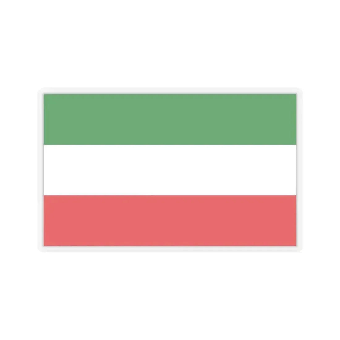 Flag of North Rhine Westphalia Germany - STICKER Vinyl Kiss-Cut Decal 3 Inch Transparent - The Sticker Space