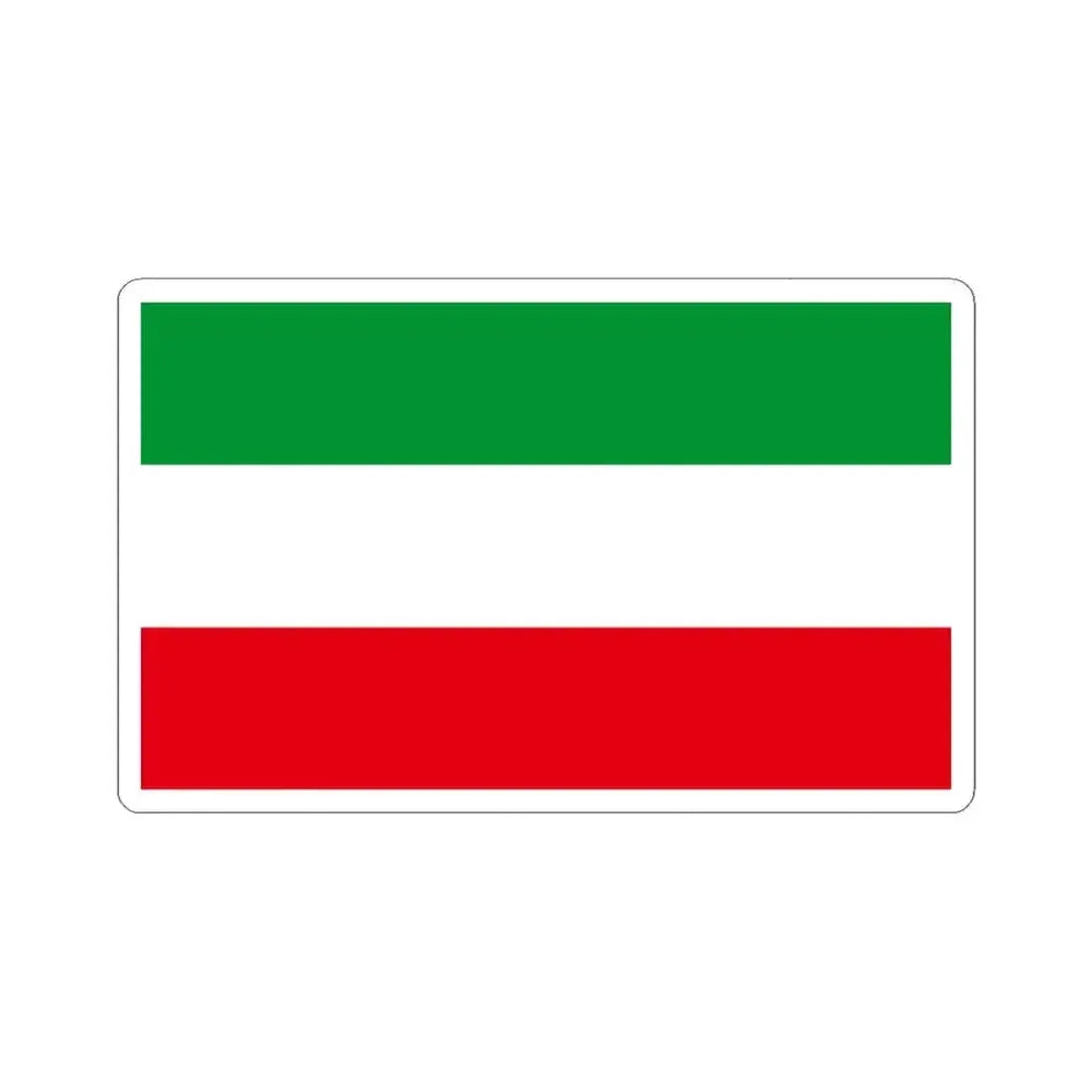 Flag of North Rhine Westphalia Germany - STICKER Vinyl Kiss-Cut Decal 3 Inch White - The Sticker Space