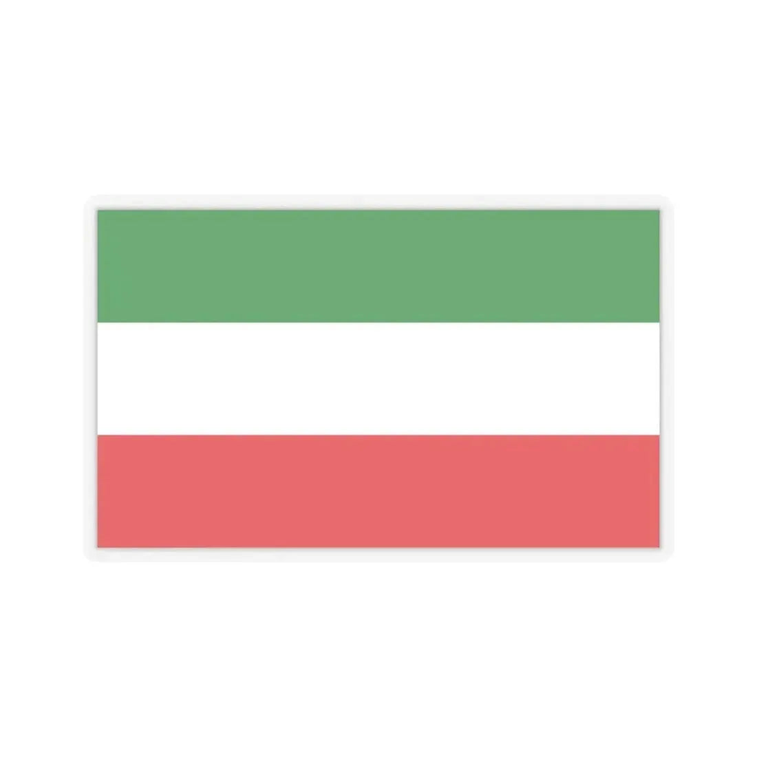 Flag of North Rhine Westphalia Germany - STICKER Vinyl Kiss-Cut Decal 4 Inch Transparent - The Sticker Space