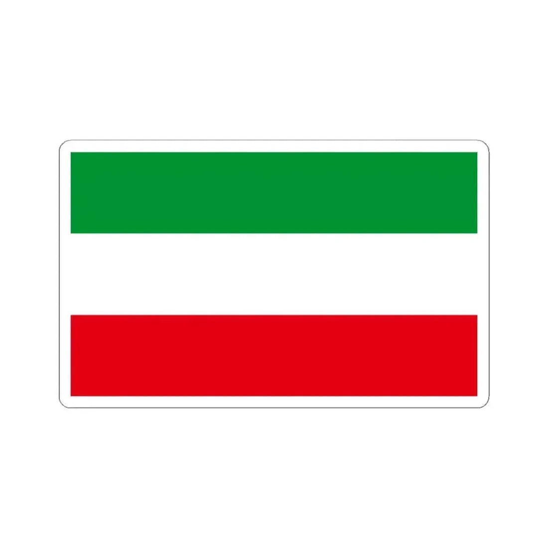 Flag of North Rhine Westphalia Germany - STICKER Vinyl Kiss-Cut Decal 4 Inch White - The Sticker Space