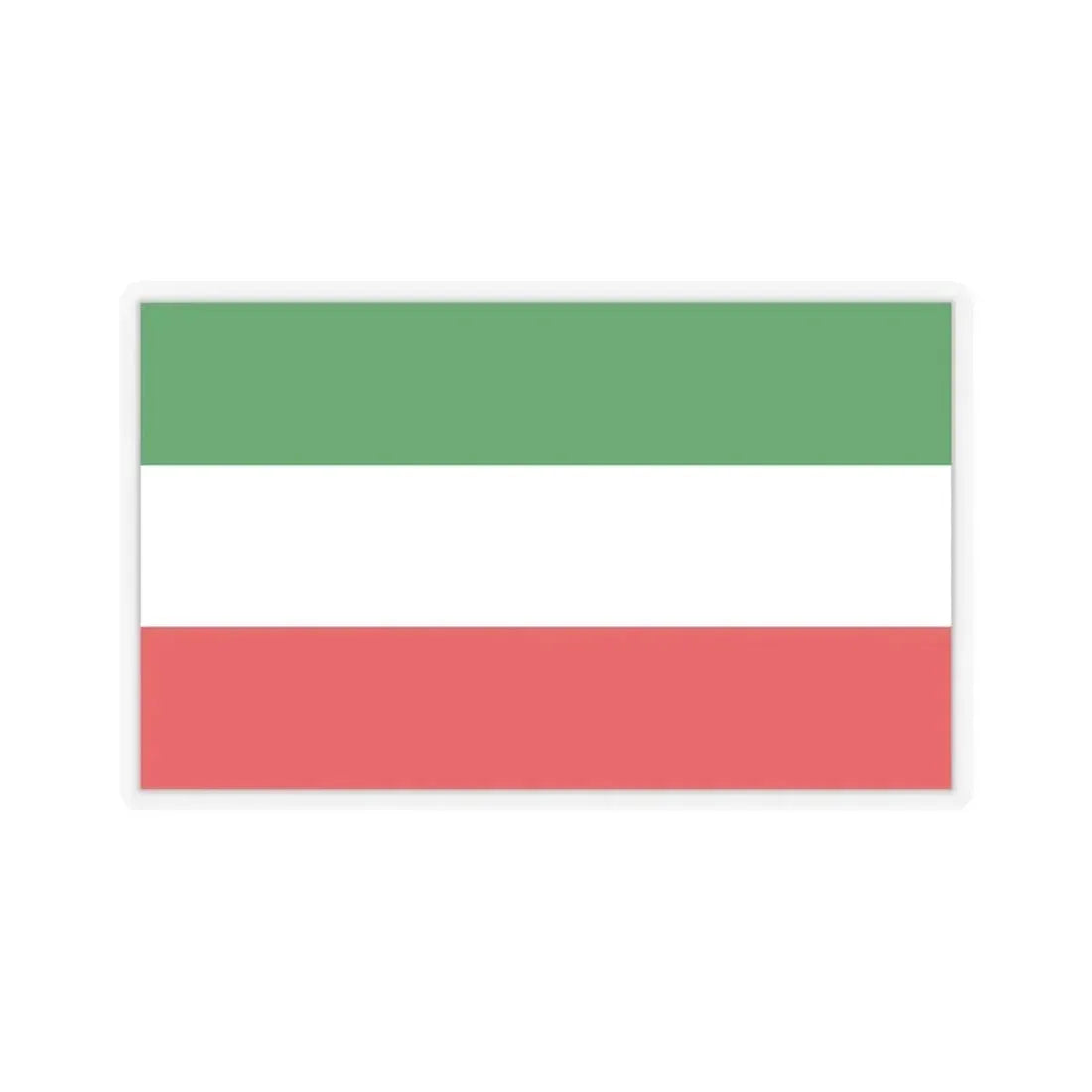 Flag of North Rhine Westphalia Germany - STICKER Vinyl Kiss-Cut Decal 6 Inch Transparent - The Sticker Space