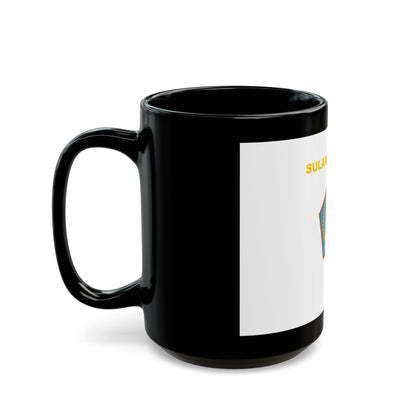 Flag of North Sulawesi Indonesia - Black Coffee Mug-The Sticker Space