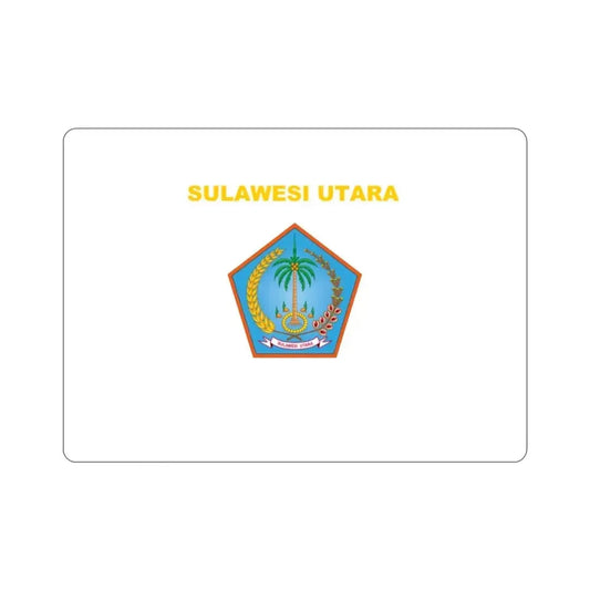 Flag of North Sulawesi Indonesia STICKER Vinyl Die-Cut Decal 2 Inch - The Sticker Space