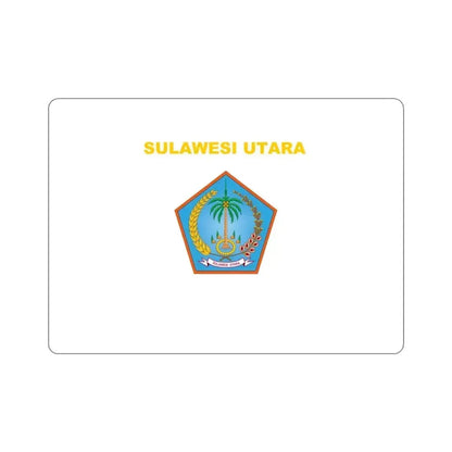 Flag of North Sulawesi Indonesia STICKER Vinyl Die-Cut Decal 3 Inch - The Sticker Space