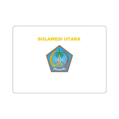 Flag of North Sulawesi Indonesia STICKER Vinyl Die-Cut Decal 4 Inch - The Sticker Space