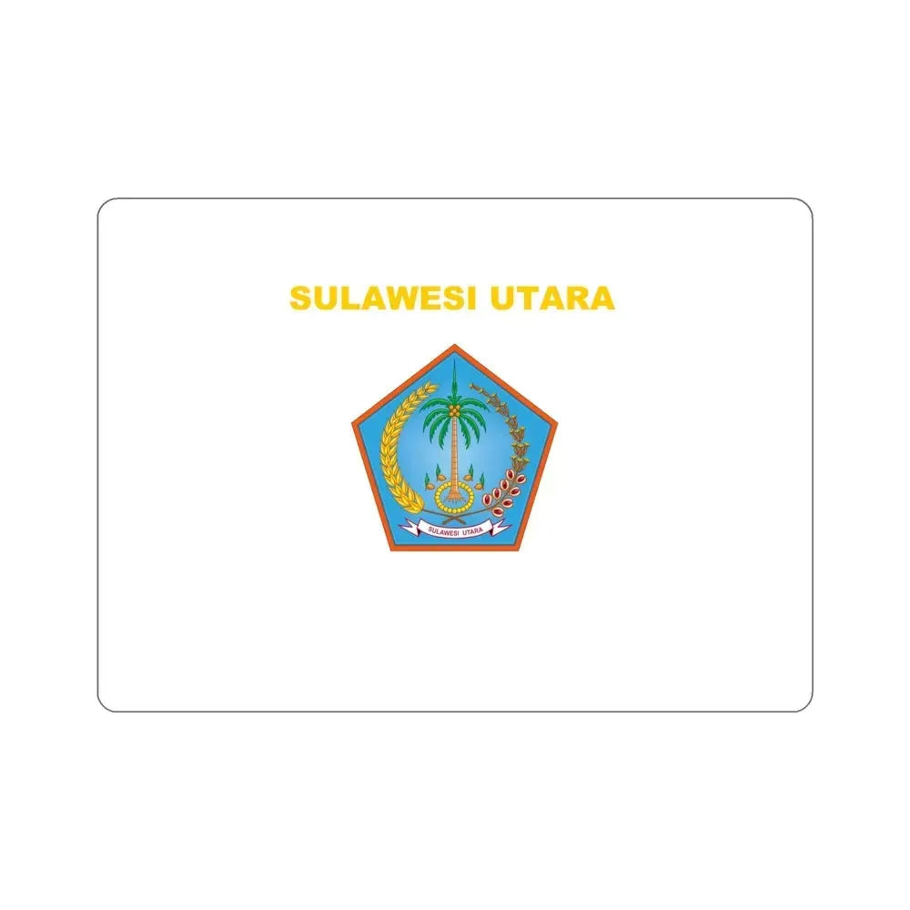 Flag of North Sulawesi Indonesia STICKER Vinyl Die-Cut Decal 5 Inch - The Sticker Space