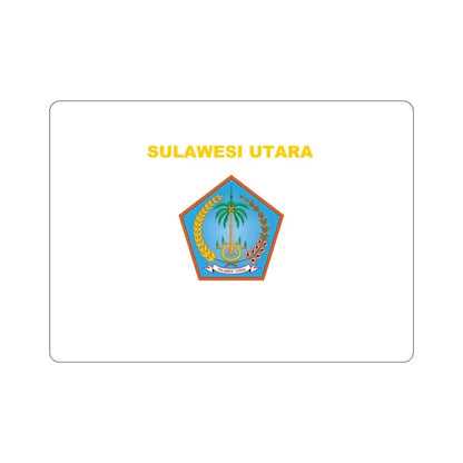 Flag of North Sulawesi Indonesia STICKER Vinyl Die-Cut Decal 5 Inch - The Sticker Space
