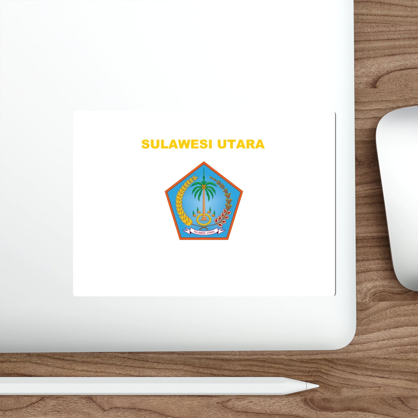 Flag of North Sulawesi Indonesia STICKER Vinyl Die-Cut Decal-The Sticker Space