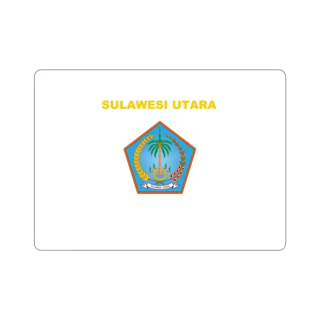 Flag of North Sulawesi Indonesia STICKER Vinyl Die-Cut Decal - The Sticker Space