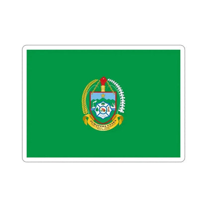Flag of North Sumatra Indonesia STICKER Vinyl Die-Cut Decal 3 Inch - The Sticker Space