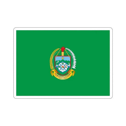 Flag of North Sumatra Indonesia STICKER Vinyl Die-Cut Decal 4 Inch - The Sticker Space