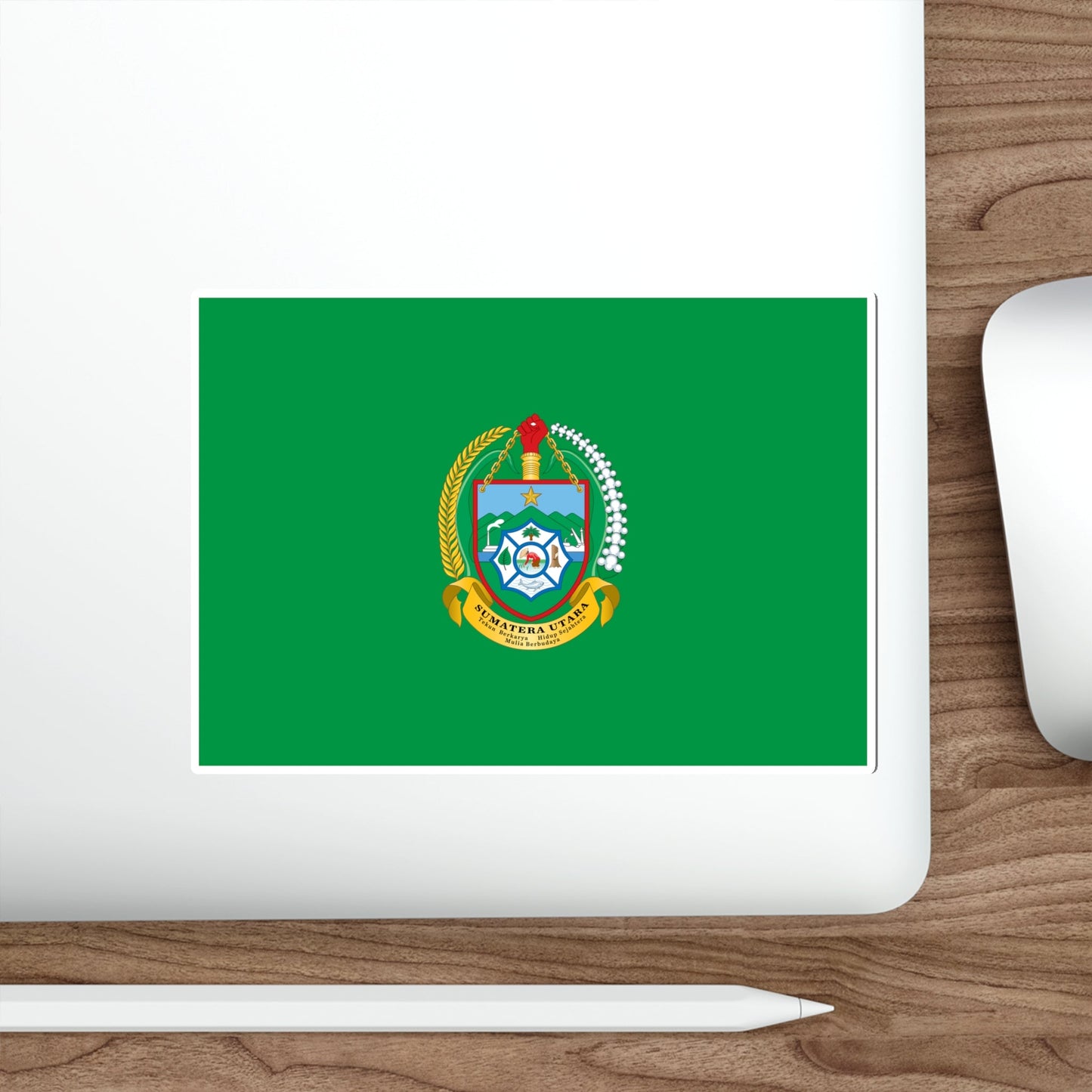 Flag of North Sumatra Indonesia STICKER Vinyl Die-Cut Decal-The Sticker Space