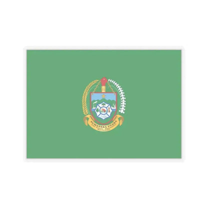 Flag of North Sumatra Indonesia - STICKER Vinyl Kiss-Cut Decal 2 Inch Transparent - The Sticker Space