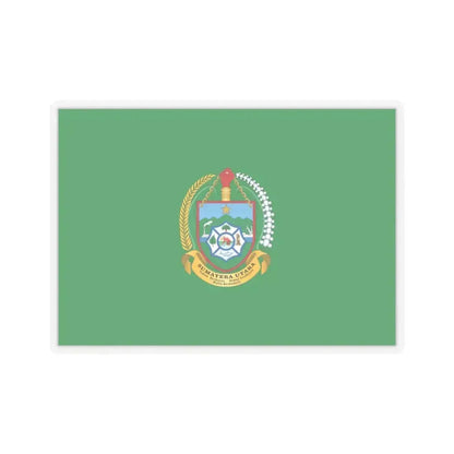 Flag of North Sumatra Indonesia - STICKER Vinyl Kiss-Cut Decal 3 Inch Transparent - The Sticker Space