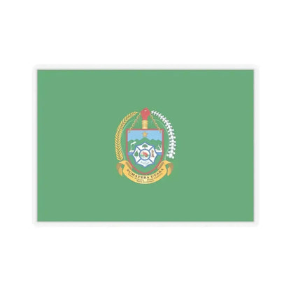 Flag of North Sumatra Indonesia - STICKER Vinyl Kiss-Cut Decal 4 Inch Transparent - The Sticker Space