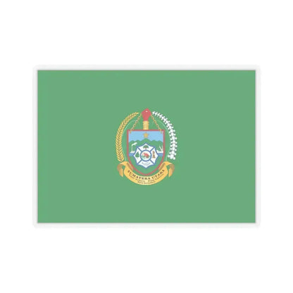 Flag of North Sumatra Indonesia - STICKER Vinyl Kiss-Cut Decal 6 Inch Transparent - The Sticker Space