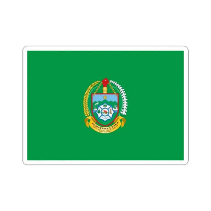 Flag of North Sumatra Indonesia - STICKER Vinyl Kiss-Cut Decal 6 Inch White - The Sticker Space