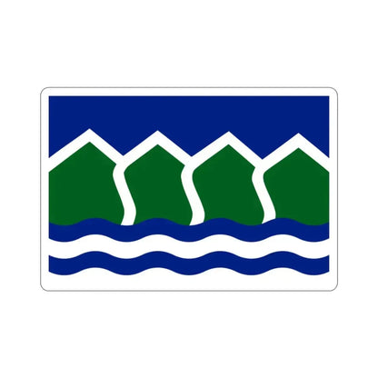 Flag of North Vancouver British Columbia district municipality Canada STICKER Vinyl Die-Cut Decal - The Sticker Space