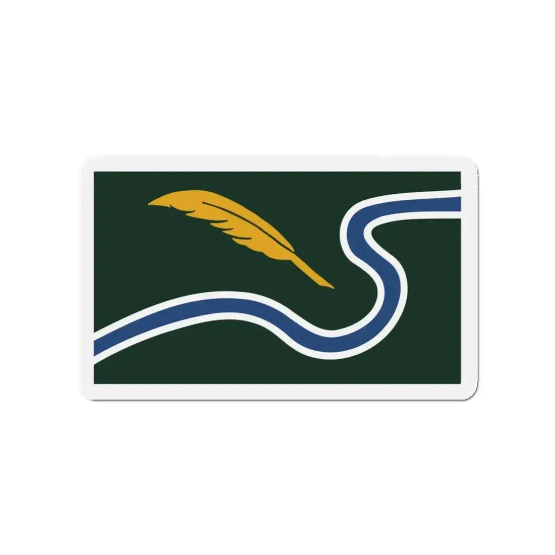 Flag of Northampton Massachusetts - Refrigerator Magnet - The Sticker Space