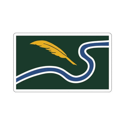 Flag of Northampton, Massachusetts - STICKER Vinyl Kiss-Cut Decal 6 Inch White - The Sticker Space