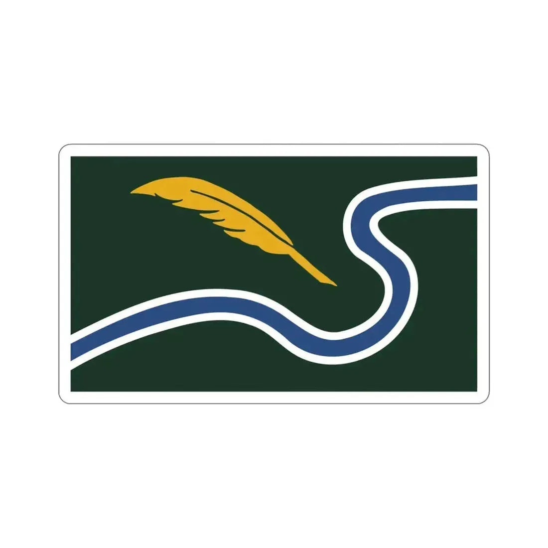 Flag of Northampton Massachusetts USA STICKER Vinyl Die-Cut Decal - The Sticker Space