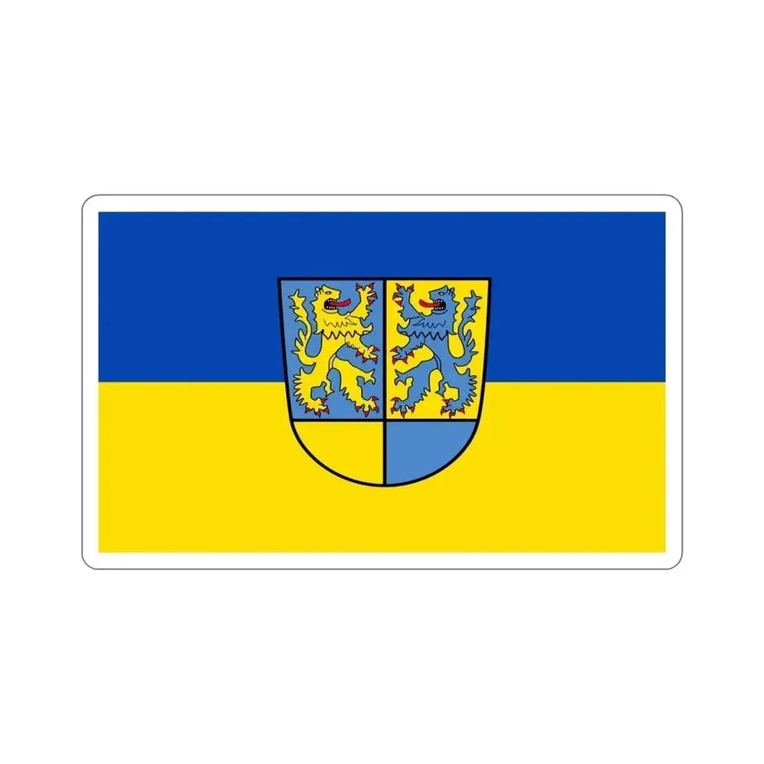 Flag of Northeim Germany STICKER Vinyl Die-Cut Decal 6 Inch - The Sticker Space