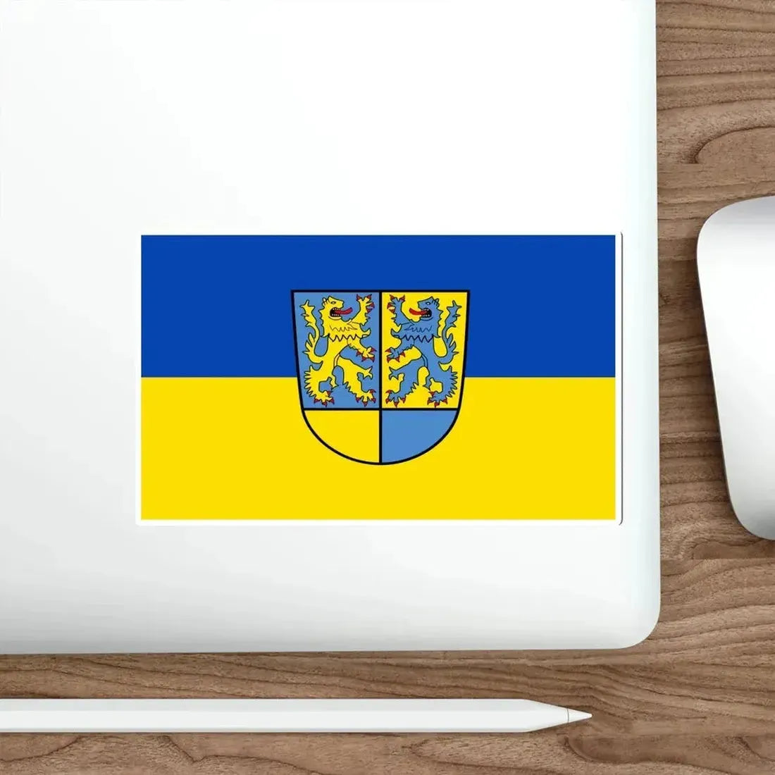 Flag of Northeim Germany STICKER Vinyl Die-Cut Decal - The Sticker Space