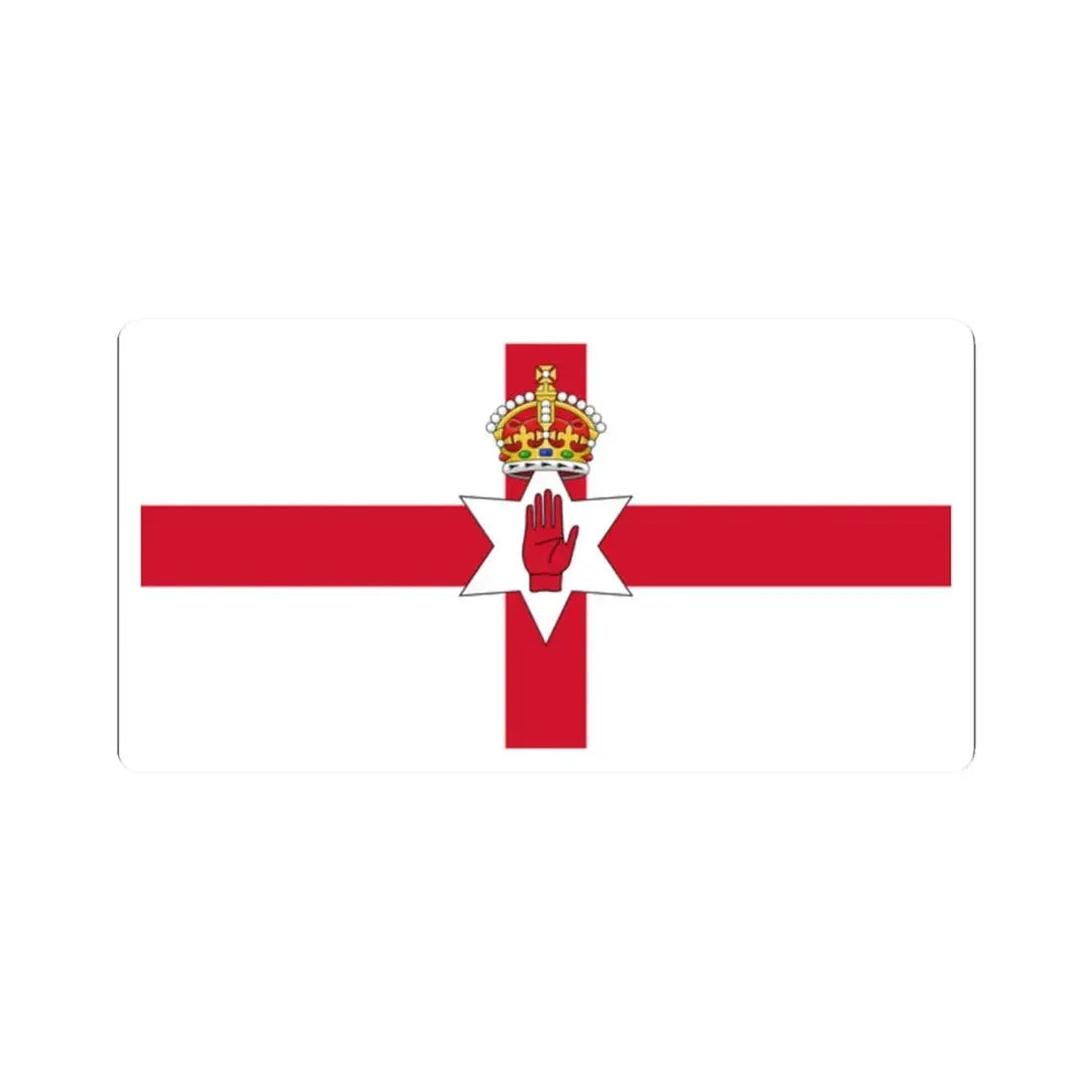 Flag of Northern Ireland 1924-1953 (Ireland) STICKER Vinyl Kiss-Cut Decal 2 Inch White - The Sticker Space