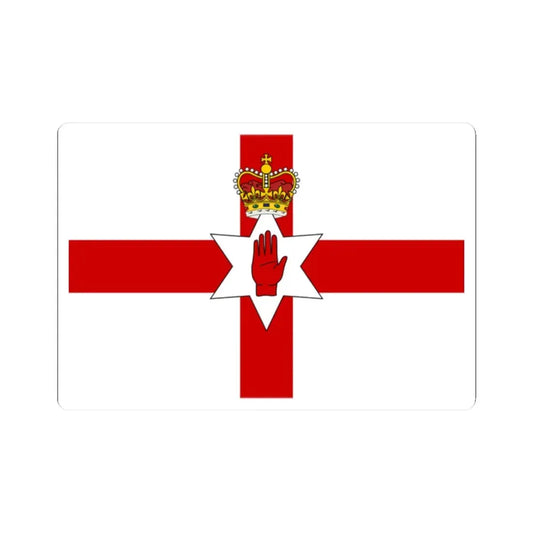 Flag of Northern Ireland 1953-1972 3-2 (Ireland) STICKER Vinyl Kiss-Cut Decal 2 Inch White - The Sticker Space