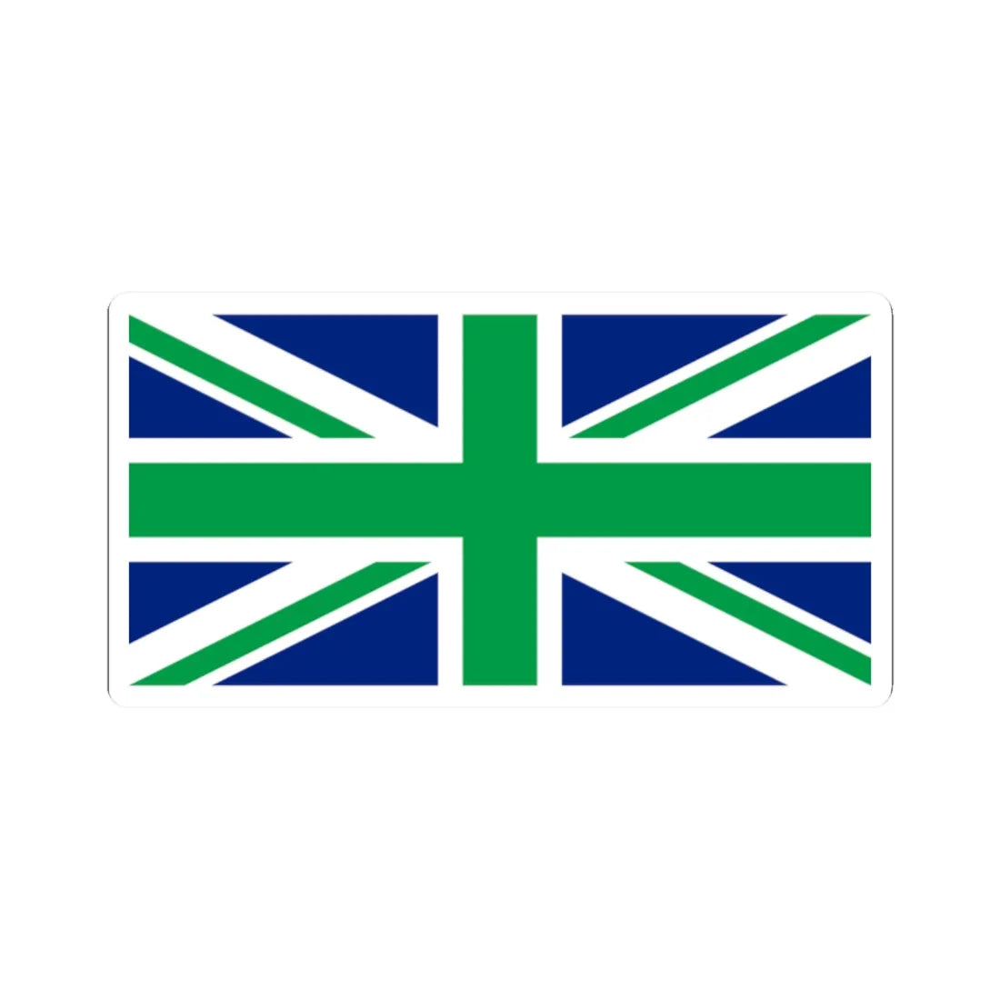 Flag of Northern Ireland2 (Ireland) STICKER Vinyl Kiss-Cut Decal 2 Inch White - The Sticker Space
